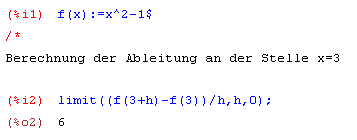 1. Ableitung