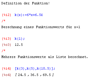 Lineare Funktionen