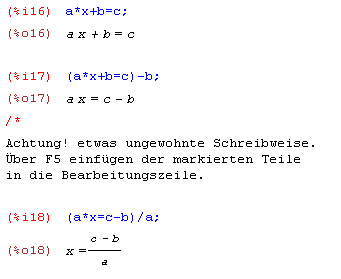 Aequivalenzumformung