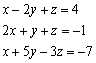 Gleichungssystem